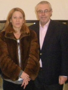 MS y la Alcaldesa de Cáceres, Elena Nevado