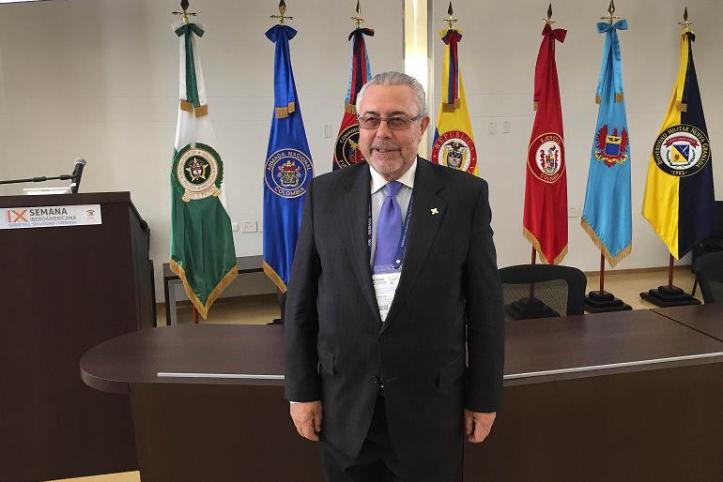 Manuel Sánchez Gómez-Merelo ponente en la IX Semana Iberoamericana sobre Paz, Seguridad y Defensa. Campus Universidad Militar Nueva Granada. Colombia