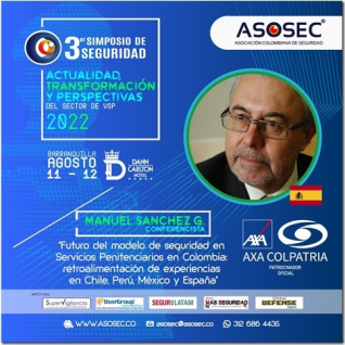 Manuel Sánchez Gómez-Merelo, presidente de Grupo Estudios Técnicos participará como Conferencista en este 3er Simposio de Seguridad
