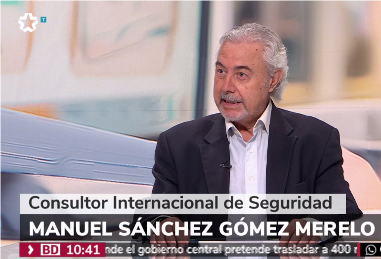 Entrevista a Manuel Sánchez Gómez-Merelo en Telemadrid. La nueva seguridad en aeropuertos